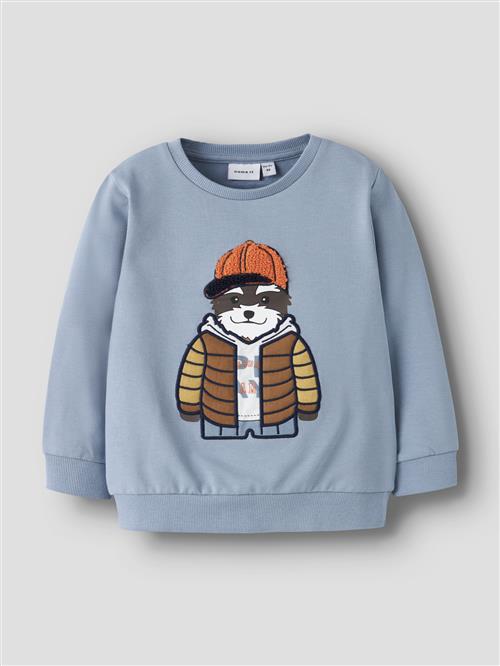 Se NAME IT Sweartshirt Kamden Dusty Blue hos SmartKidz