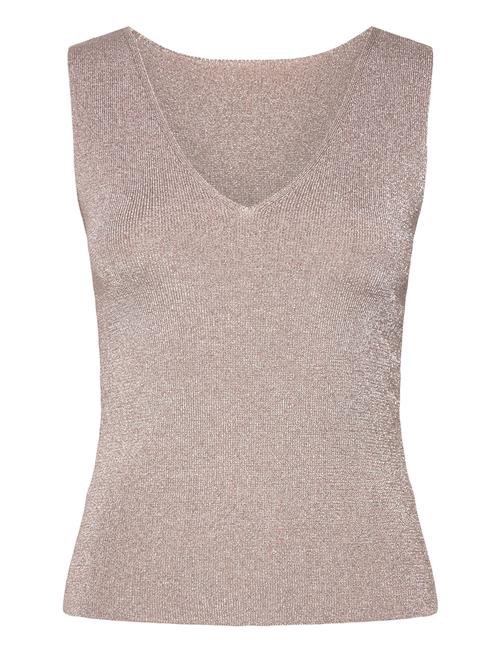 Cmmeta-Top Is A Reversible Top In A Premium, Fine-Knit Material With Metallic Th Copenhagen Muse Beige