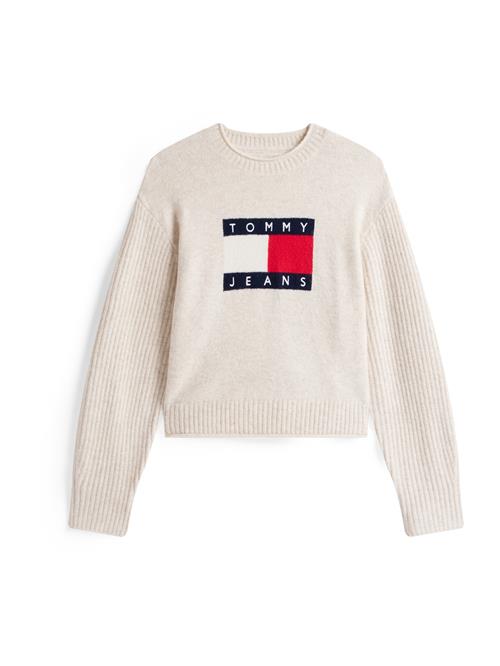 Tommy Jeans Pullover  beige-meleret / marin / rød / hvid