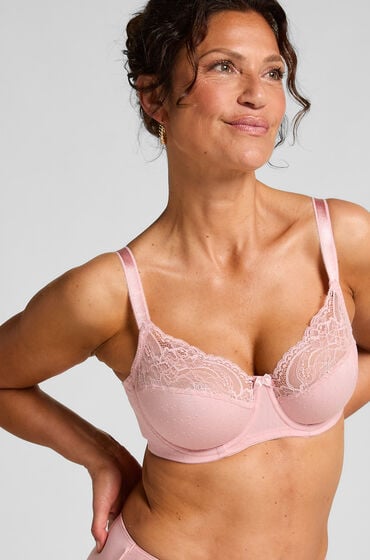 Hunkemöller Ikke-formstøbt bøjle-bh Sophie pink