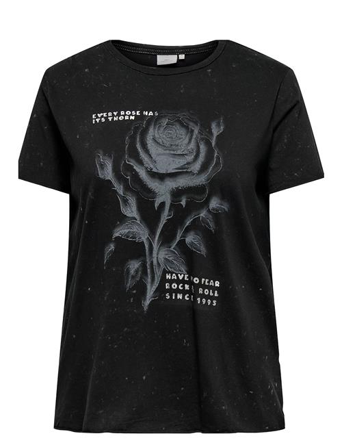 Carmiko Life Washed Ss Reg Tee Jrs ONLY Carmakoma Black