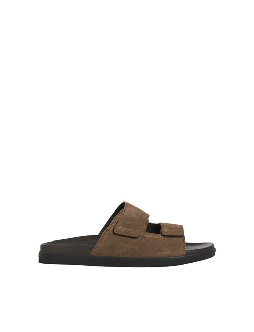 Jack & Jones Jfwstockholm Suede Velcro Sandal Jack & J S Brown
