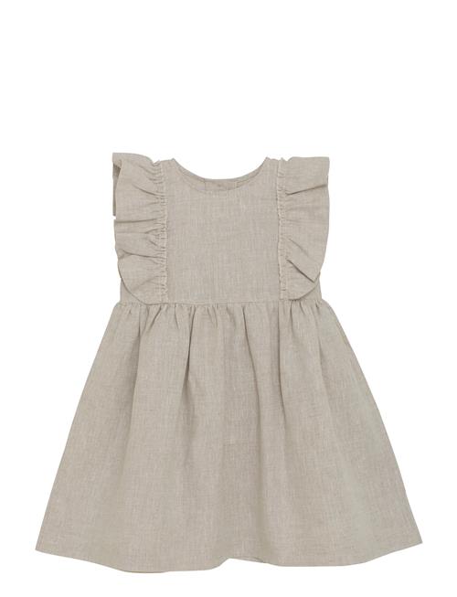 Se Dress Ss Linen Huttelihut Beige ved Booztlet