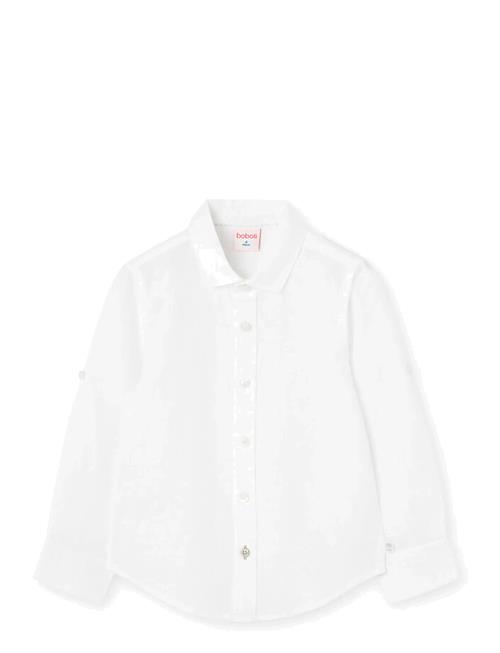 Se Linen Shirt Long Sleeves Boboli White ved Booztlet