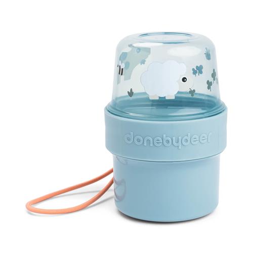 Done by Deer To Go 2-Way Snack Container S Tiny Farm Blue One Size  Blå  One Size  Unisex, Boys