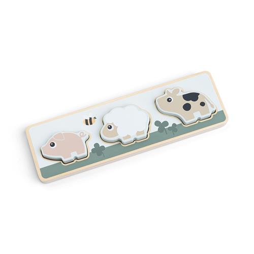 Done by Deer Sensory Puzzle Tiny Farm Colour Mix Colour Mix One Size  Blå  One Size  Unisex