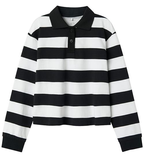 Name It Polobluse - NkfLili - Black/Bright White