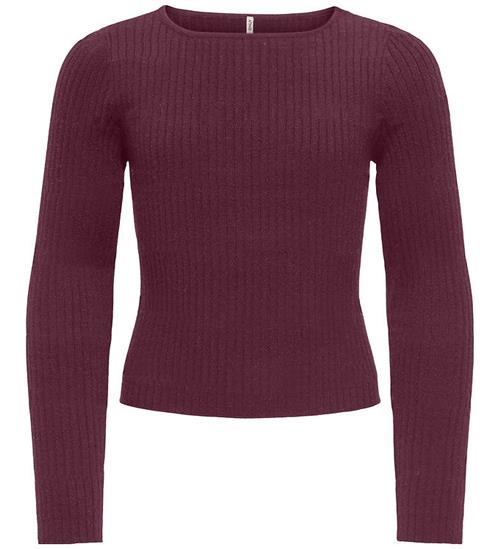 Kids Only Bluse - Strik - Rib - KogIbi - Mauve Wine/Solid