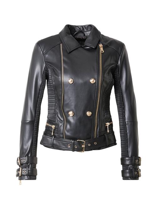 Se GUESS Overgangsjakke 'MYLA MOTO JACKET'  sort ved About You