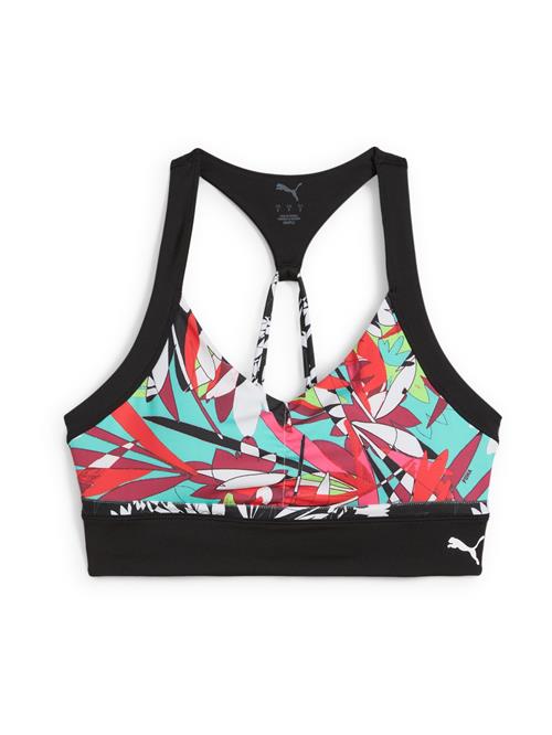 PUMA Sports-BH '4KEEPS TROPICAL'  turkis / rød / sort / hvid