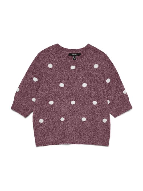 VERO MODA Pullover 'VMDoffy Intarsia'  eosin / hvid