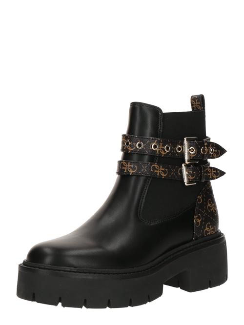 Se GUESS Chelsea Boots 'SADRINO'  lysebrun / sort ved About You