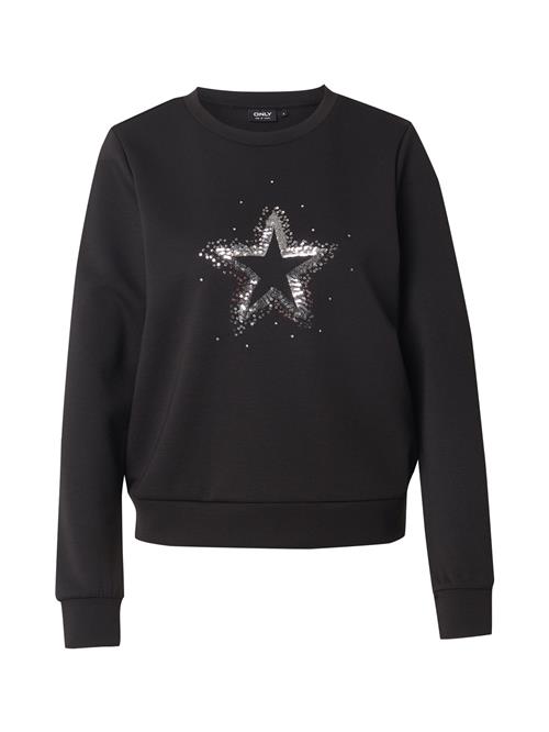 ONLY Sweatshirt 'ONLMARCY'  sort / sølv