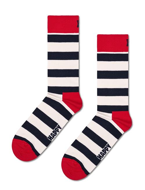 Se Stripe Sock Happy Socks Red ved Booztlet