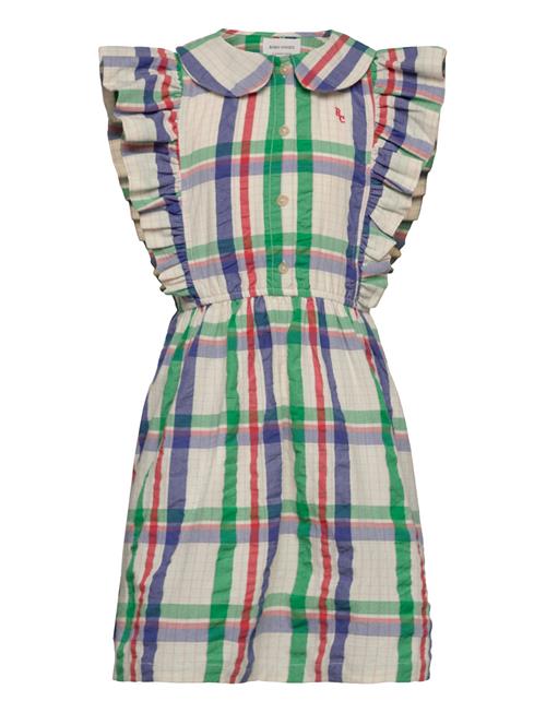 Se Madras Checks Ruffle Woven Dress Bobo Choses Patterned ved Booztlet