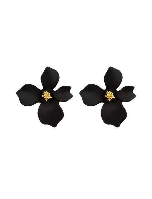 Lilly Flower Earring By Jolima Black