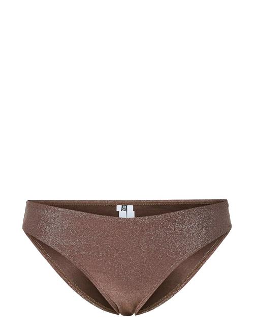 Pclaomi Lurex Bikini Brief Bc Pieces Brown