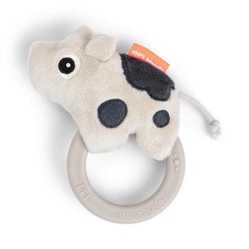 Done by Deer Sensory Rattle W/Teether Dotti Sand Sand One Size  Beige  One Size  Unisex