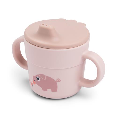 Done by Deer Foodie Spout Cup Tiny Farm Powder Powder One Size  Lyserød  One Size  Unisex