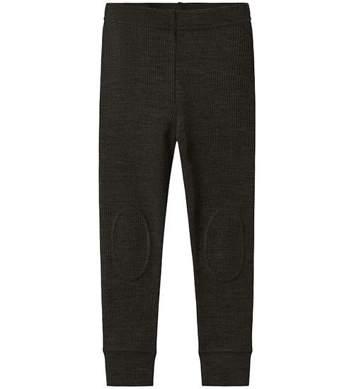 Name It Leggings - Uld - Rib - Noos - NmnWax - Sort