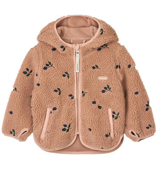 Se Liewood Fleecejakke - Mara - Berry/Pale Tuscany/Embroidery ved KidsWorld