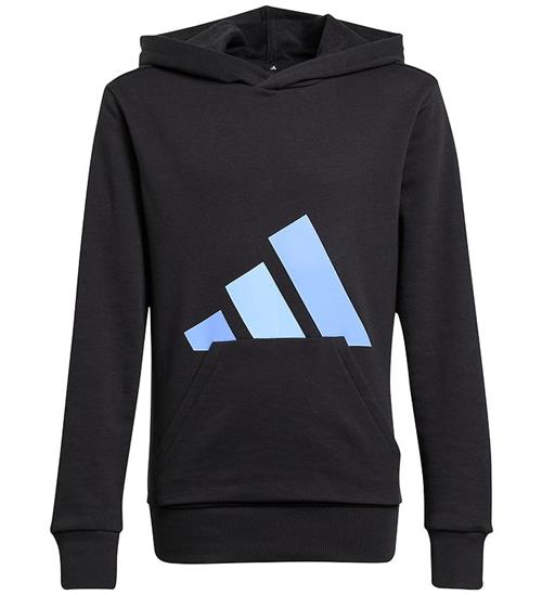 adidas Performance Hættetrøje - Black/Blufus/Globlu m. Logo