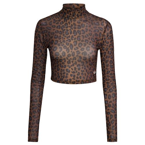 ADIDAS ORIGINALS Shirts 'Leopard Long Sleeve'  brun / grå / sort