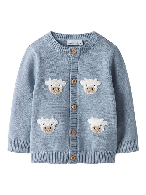 NAME IT Cardigan  blå / hvid