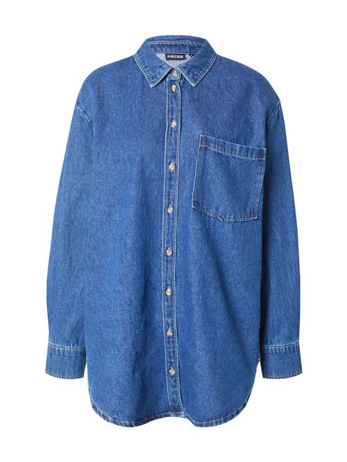 PIECES Bluse 'PCMAISIE'  blå