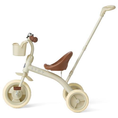 Stoy Vintage Trehjulet Cykel Med Forældrehåndtag Beige 2-4 Y      Unisex
