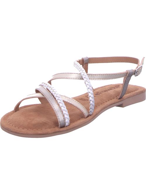 Se Tamaris Sandaler med rem  champagne / sølv ved About You