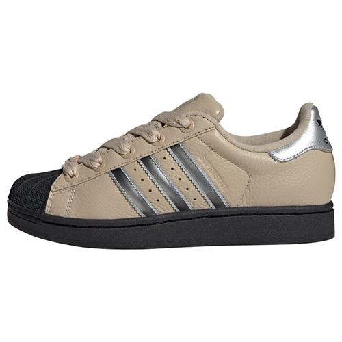 ADIDAS ORIGINALS Sneaker low 'Superstar II'  beige / sort / sølv