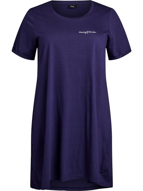 Zizzi Shirts 'Mally'  marin / hvid
