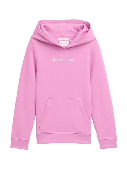 TOM TAILOR Sweatshirt  lys pink / hvid
