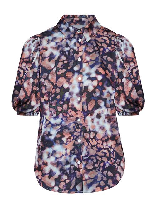 SISTERS POINT Bluse 'ELLA-SH61'  navy / laks / hvid