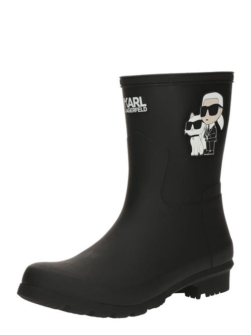 Se Karl Lagerfeld Gummistøvler  creme / sort / hvid ved About You