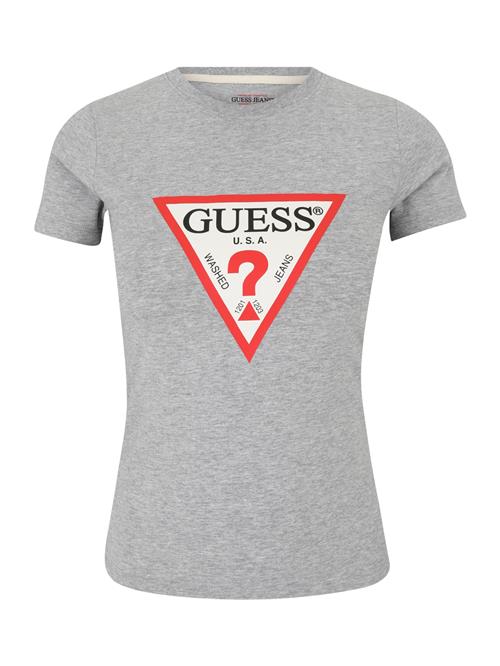 GUESS JEANS Shirts 'ICONIC'  grå-meleret / rød / sort / hvid