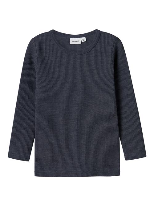 NAME IT Langærmet Uld Bluse Ombre Blue