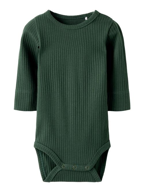 NAME IT Langærmet Rib Body Kenno Deep Forest
