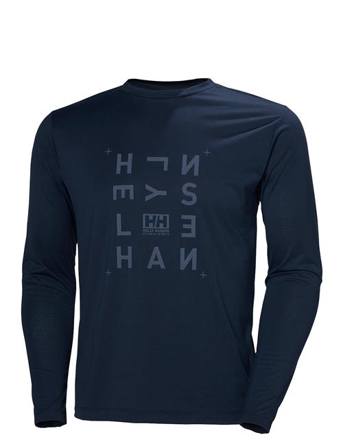 Se Skog Graphic Ls Tee Helly Hansen Navy ved Booztlet