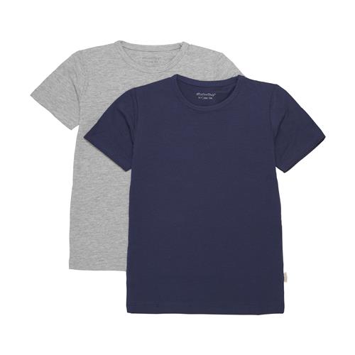 Minymo 2-pak T-shirter Dark Navy 116 cm    116 cm  mand