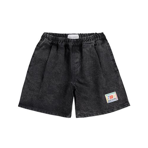 Bobo Choses Smiling Black Denim Bermudashorts Dark Grey 8-9 Y  Grå  8-9 år  mand