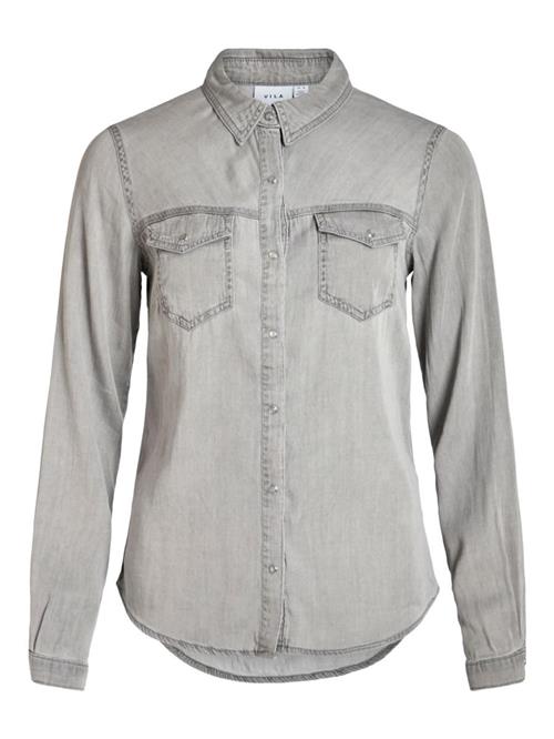 Se VILA Bluse 'VIBista'  grey denim ved About You