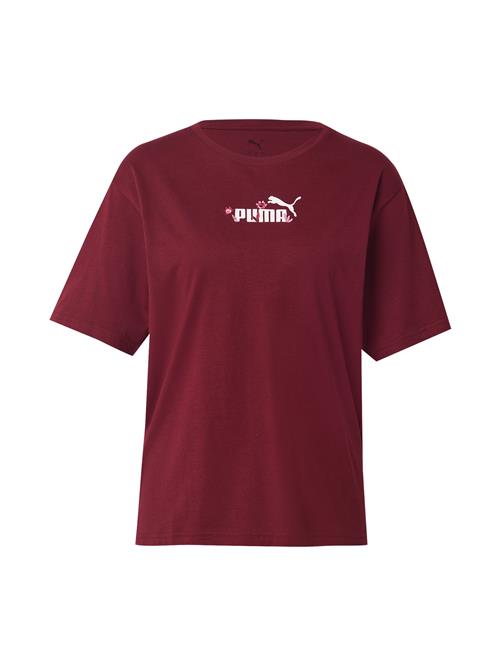 PUMA Shirts 'Ess Nature 2.0.'  bordeaux / hvid