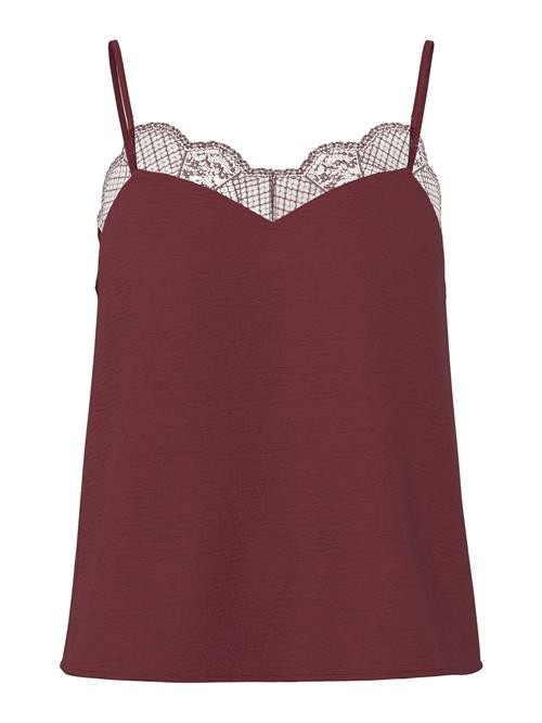 Se PIECES Bluse 'PCTIFFANY'  vinrød ved About You