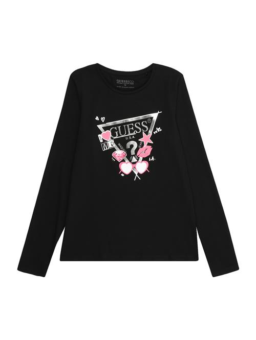 GUESS Bluser & t-shirts  lyserød / sort / sølv / hvid