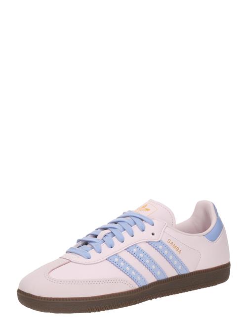 ADIDAS ORIGINALS Sneaker low 'SAMBA OG'  dueblå / guld / blomme / hvid