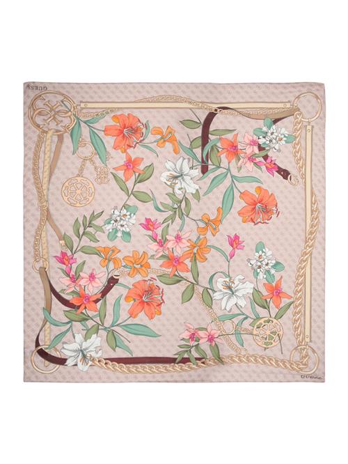 GUESS Tørklæde  creme / cappuccino / orange / hvid