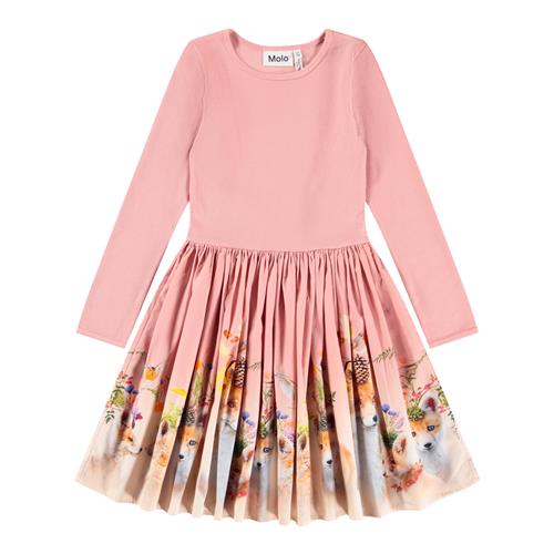 Molo Casie Kjole Med Lange Ærmer Nature Glam  Nature Glam 98/104 cm  Lyserød  98/104 cm  kvinde