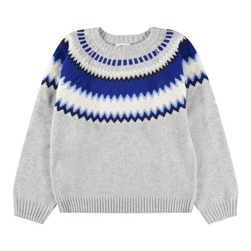 Molo Baes Wool Strikket Sweater Nordic Blues  Nordic Blues 134/140 cm  Grå  134/140 cm  mand